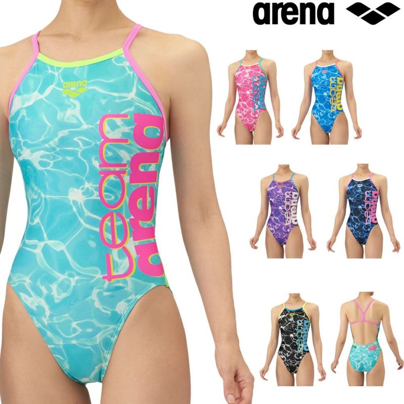 アリーナARENA競泳水着練習用水着レディーストレーニングワンピースオープンバックタフスーツタフスキンT2E競泳練習水着2025年秋冬モデルAS5FWM02L