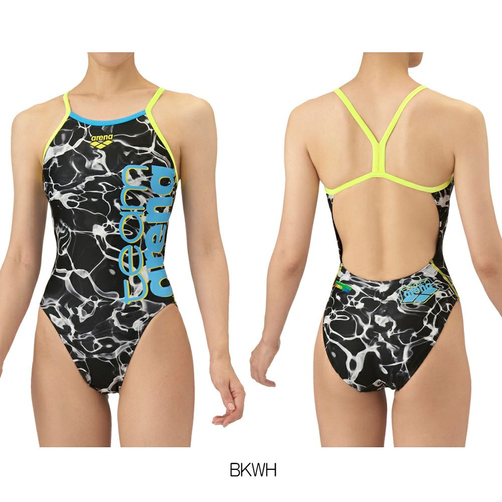 アリーナARENA競泳水着練習用水着レディーストレーニングワンピースオープンバックタフスーツタフスキンT2E競泳練習水着2025年秋冬モデルAS5FWM02L