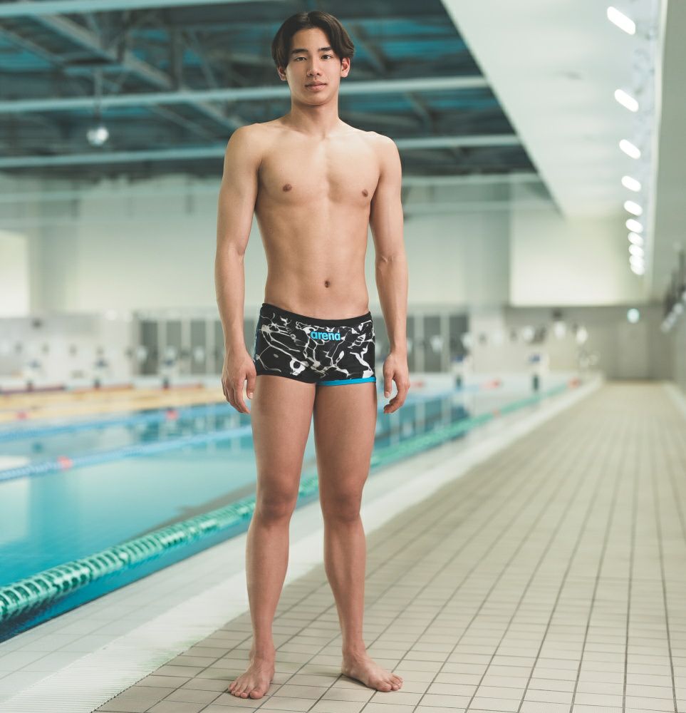 アリーナARENA競泳水着練習用水着メンズトレーニングスパッツショートレッグタフスーツタフスキンT2E競泳練習水着2025年秋冬モデルAS5FWM03M