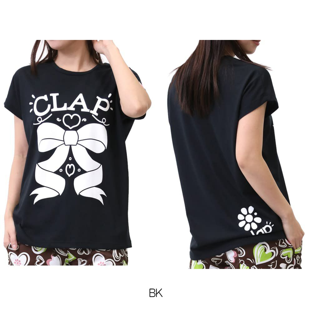 クラップCLAPリボンクラップドルマンエスレディーススポーツアパレルトレーニングフィットネス女性CTS25032