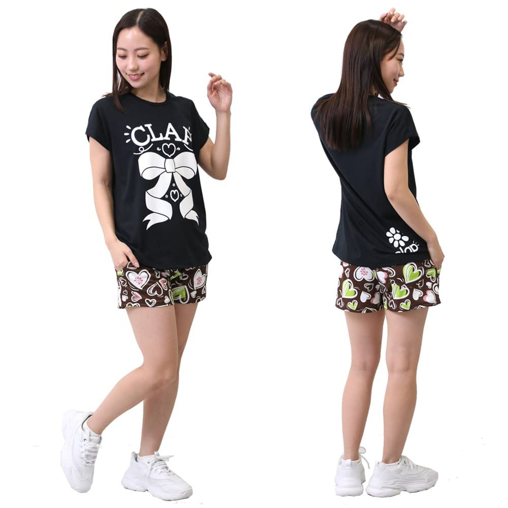 クラップCLAPリボンクラップドルマンエスレディーススポーツアパレルトレーニングフィットネス女性CTS25032