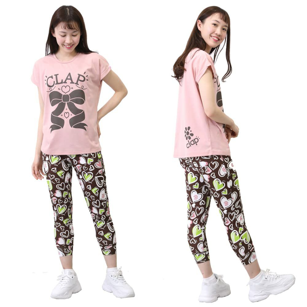 クラップCLAPリボンクラップドルマンエスレディーススポーツアパレルトレーニングフィットネス女性CTS25032