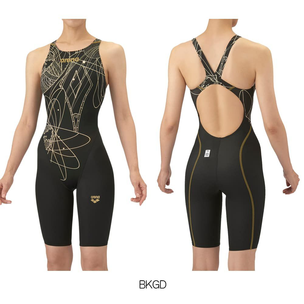アリーナARENA競泳水着レディースWA承認モデルレーシングワンピーススパッツオープンバックハーフレッグオールインワンAQUAADVANCEDAQUAXTREME2025年秋冬モデルAS5FRC20Lfinaマークあり