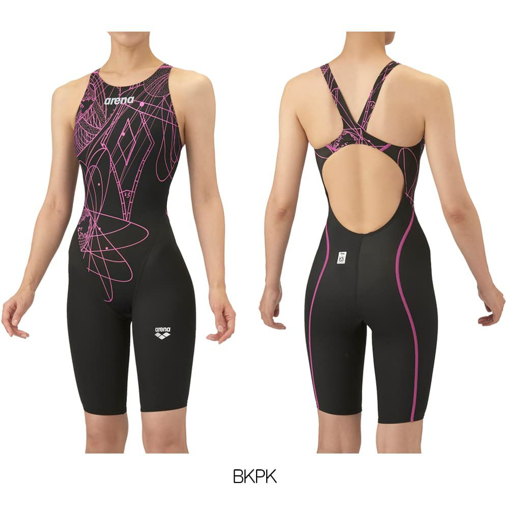 アリーナARENA競泳水着レディースWA承認モデルレーシングワンピーススパッツオープンバックハーフレッグオールインワンAQUAADVANCEDAQUAXTREME2025年秋冬モデルAS5FRC20Lfinaマークあり