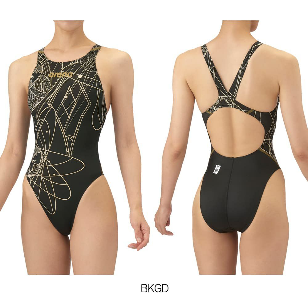 アリーナARENA競泳水着レディースWA承認モデルレーシングワンピースオープンバックAQUAADVANCEDAQUAXTREME2025年秋冬モデルAS5FRC21Lfinaマークあり