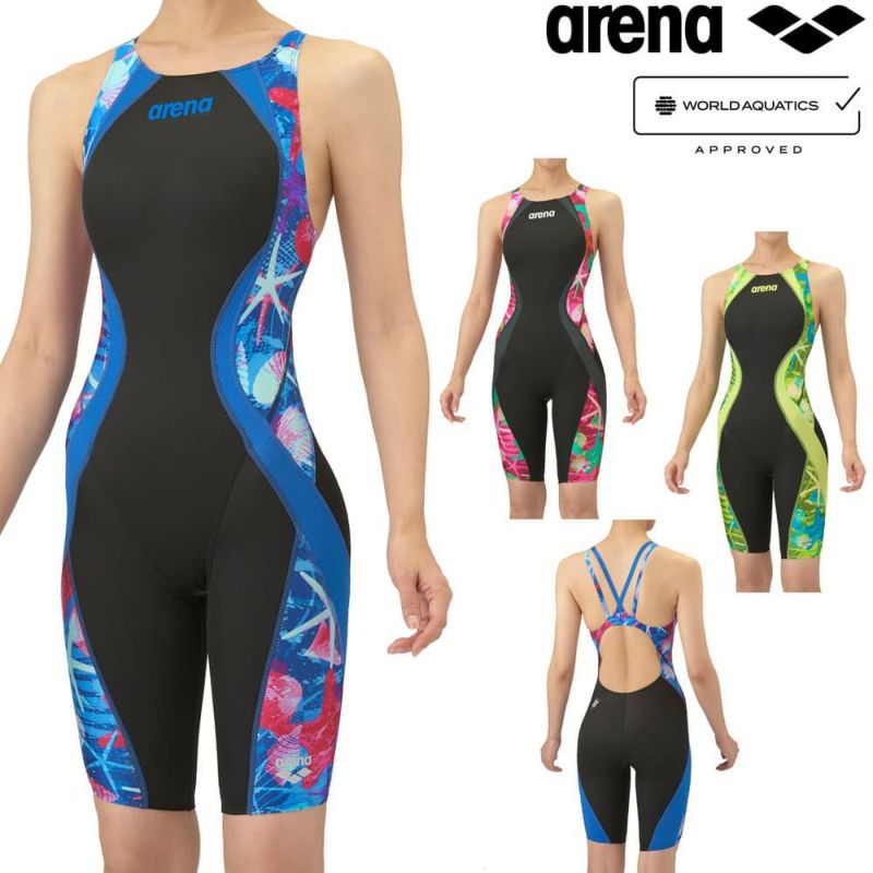 アリーナARENA競泳水着レディースWA承認モデルレーシングワンピーススパッツオープンバックハーフレッグオールインワンAQUAADVANCEDAQUAXTREME2025年秋冬モデルAS5FRC24Lfinaマークあり