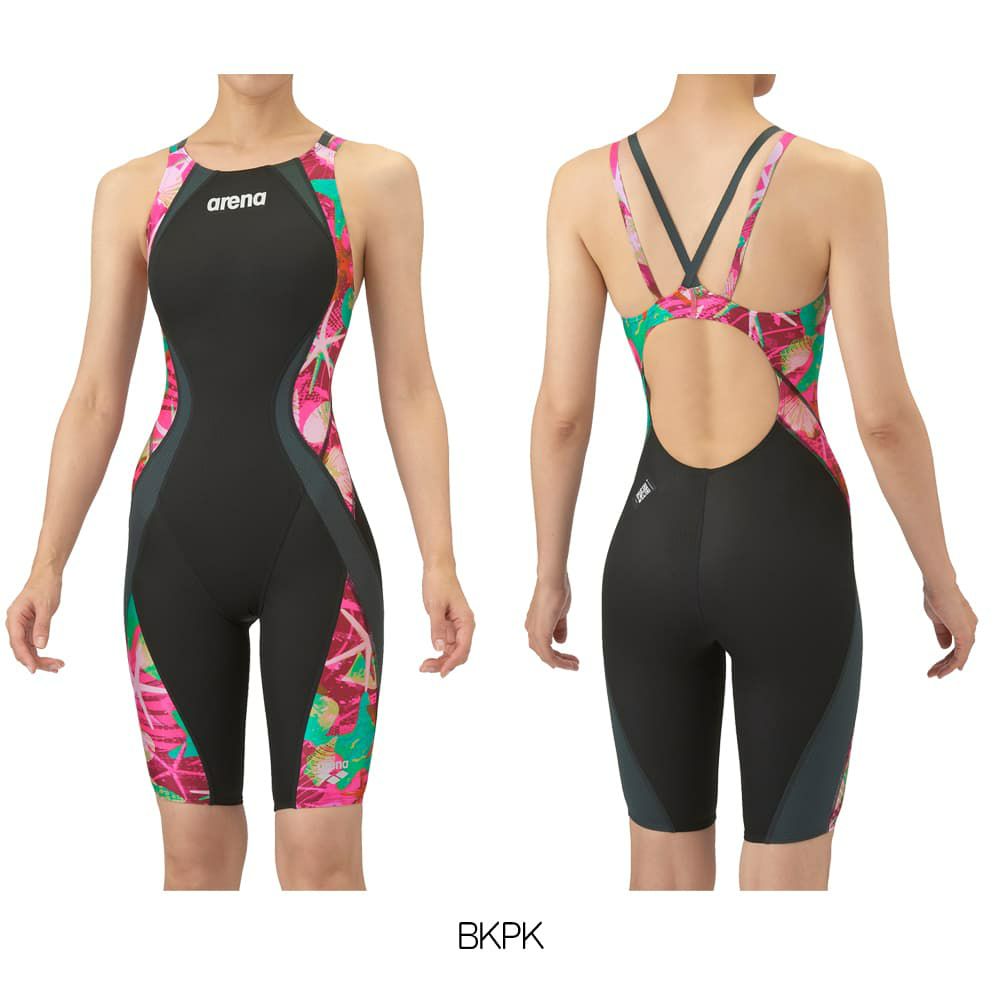 アリーナARENA競泳水着レディースWA承認モデルレーシングワンピーススパッツオープンバックハーフレッグオールインワンAQUAADVANCEDAQUAXTREME2025年秋冬モデルAS5FRC24Lfinaマークあり