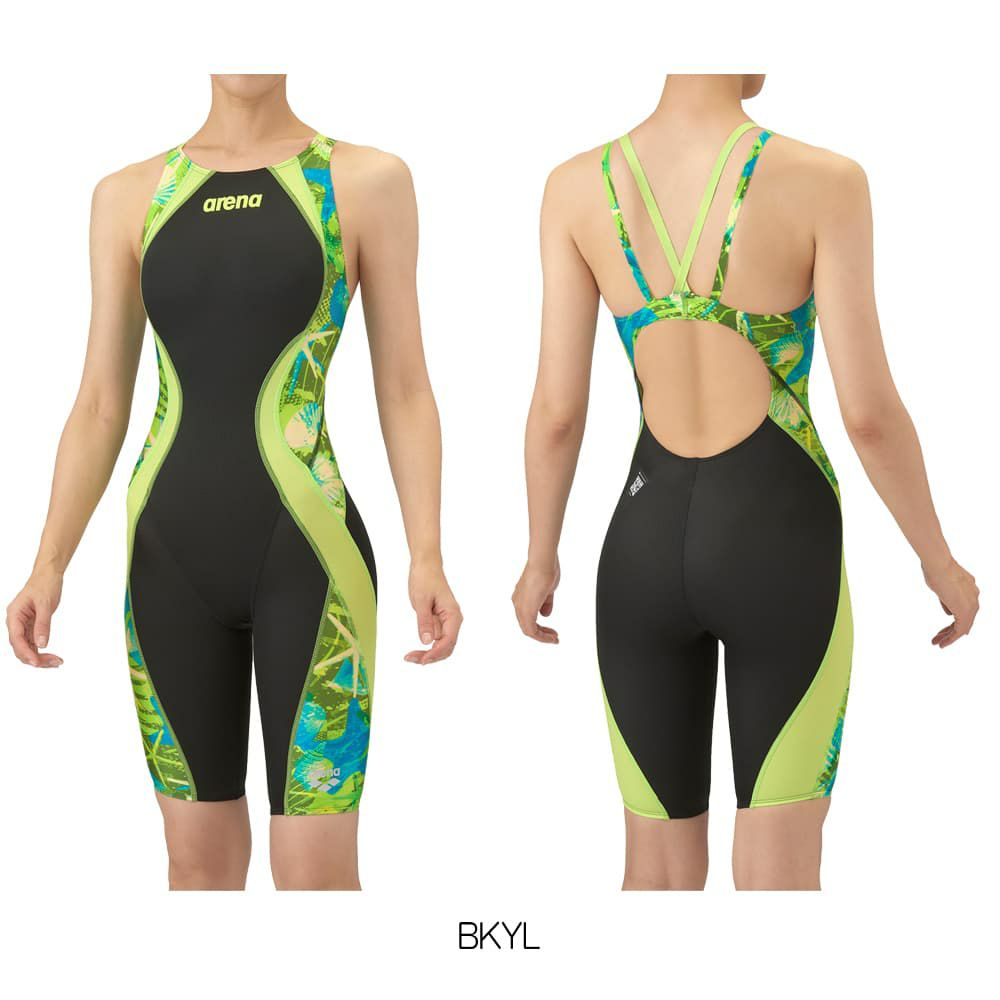 アリーナARENA競泳水着レディースWA承認モデルレーシングワンピーススパッツオープンバックハーフレッグオールインワンAQUAADVANCEDAQUAXTREME2025年秋冬モデルAS5FRC24Lfinaマークあり