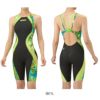 アリーナARENA競泳水着レディースWA承認モデルレーシングワンピーススパッツオープンバックハーフレッグオールインワンAQUAADVANCEDAQUAXTREME2025年秋冬モデルAS5FRC24Lfinaマークあり