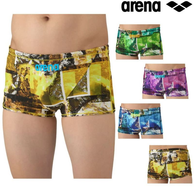 アリーナARENA競泳水着練習用水着メンズトレーニングスパッツショートレッグタフスーツタフスキンT2E競泳練習水着2025年秋冬モデルAS5FWM06M