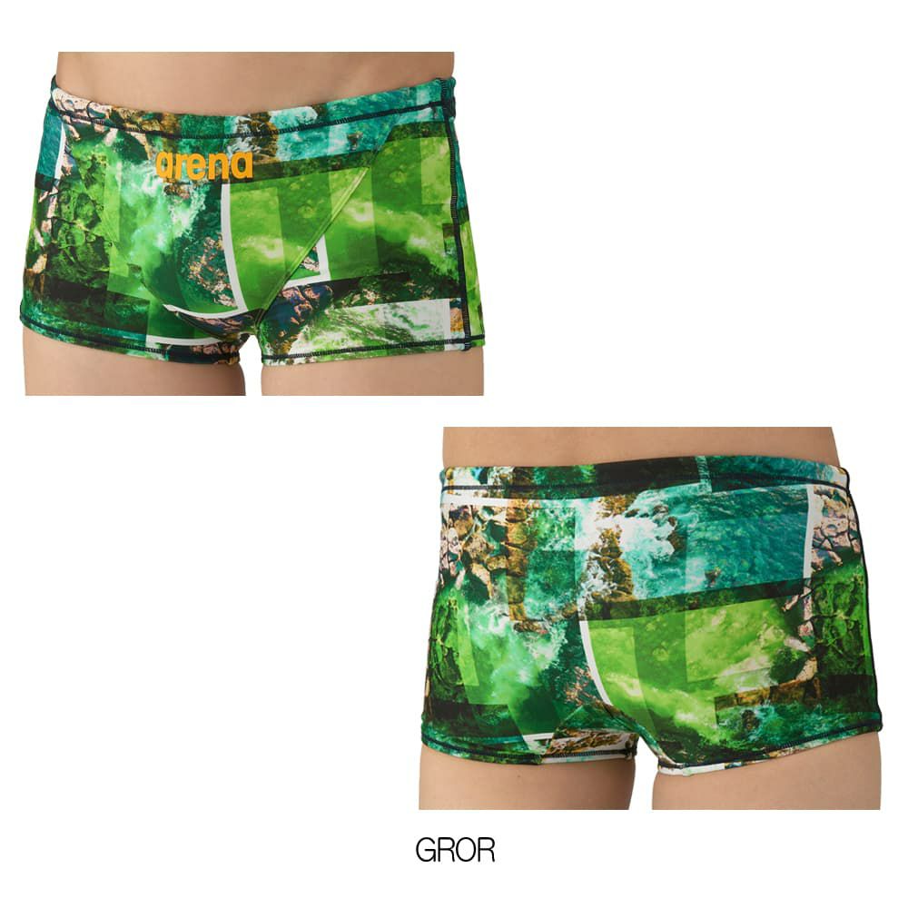 アリーナARENA競泳水着練習用水着メンズトレーニングスパッツショートレッグタフスーツタフスキンT2E競泳練習水着2025年秋冬モデルAS5FWM06M