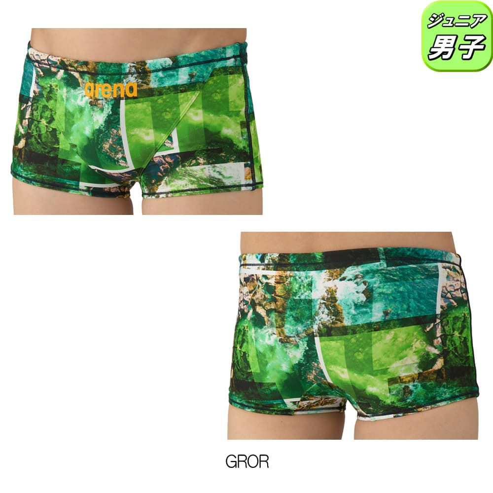 アリーナARENA競泳水着練習用水着ジュニア男子トレーニングスパッツショートレッグタフスーツタフスキンT2E競泳練習水着2025年秋冬モデルAS5FWM06B