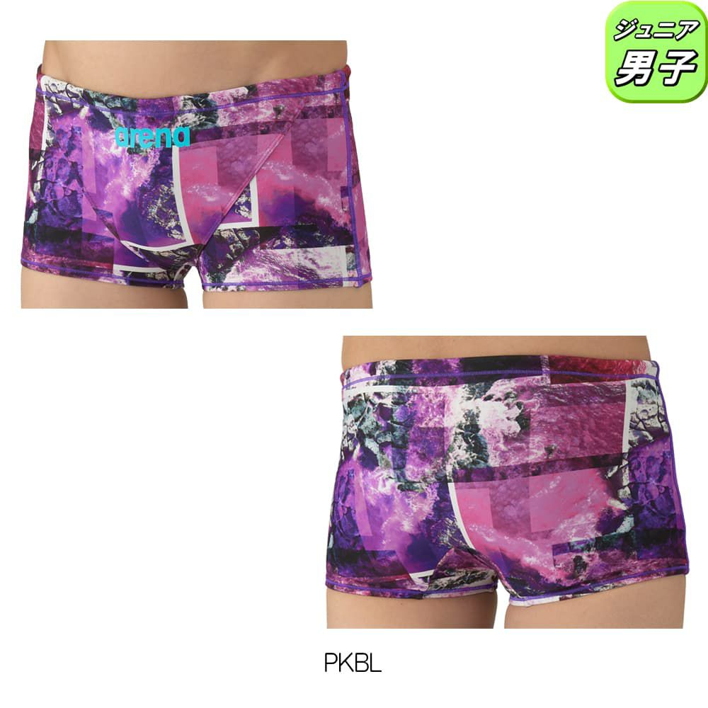 アリーナARENA競泳水着練習用水着ジュニア男子トレーニングスパッツショートレッグタフスーツタフスキンT2E競泳練習水着2025年秋冬モデルAS5FWM06B