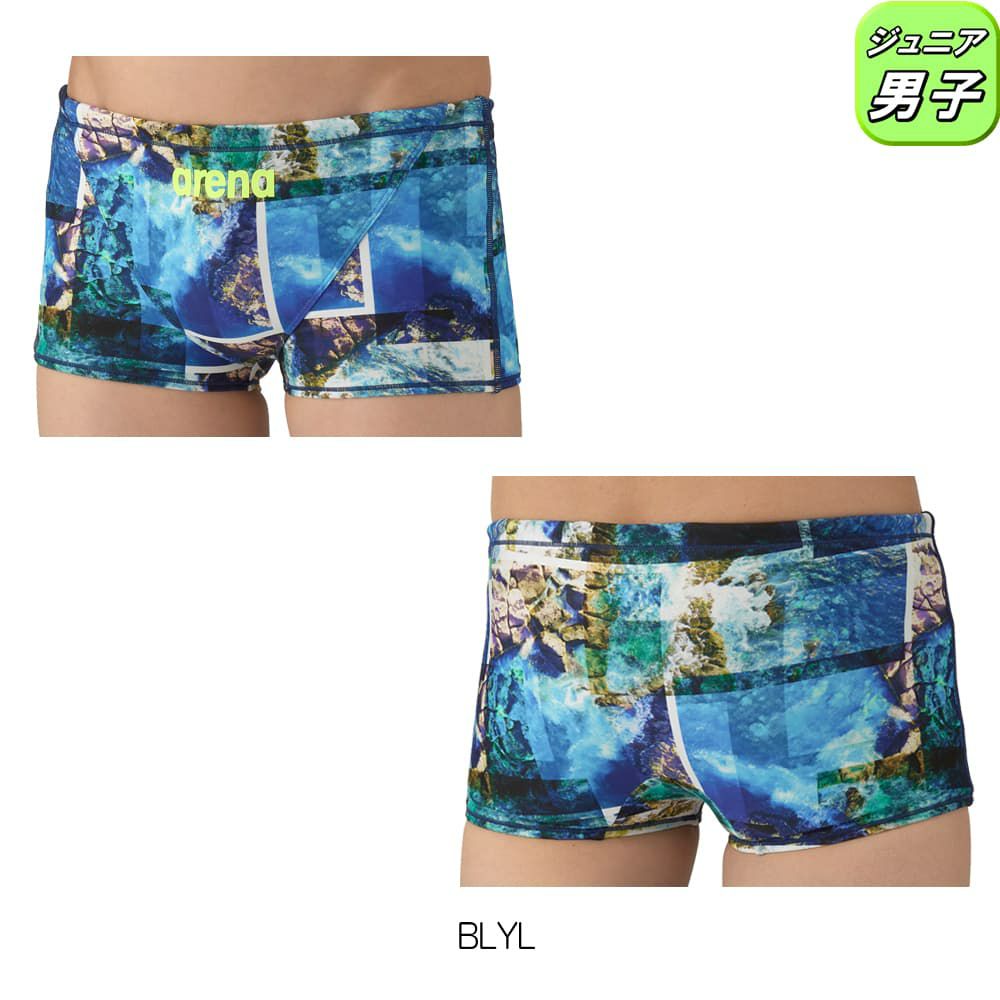 アリーナARENA競泳水着練習用水着ジュニア男子トレーニングスパッツショートレッグタフスーツタフスキンT2E競泳練習水着2025年秋冬モデルAS5FWM06B