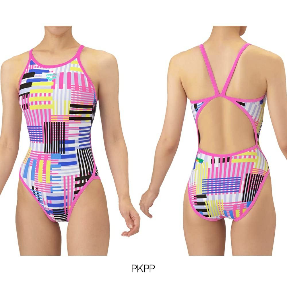 アリーナARENA競泳水着練習用水着レディーストレーニングワンピースオープンバックタフスーツタフスキンEP競泳練習水着2025年秋冬モデルAS5FWM11L