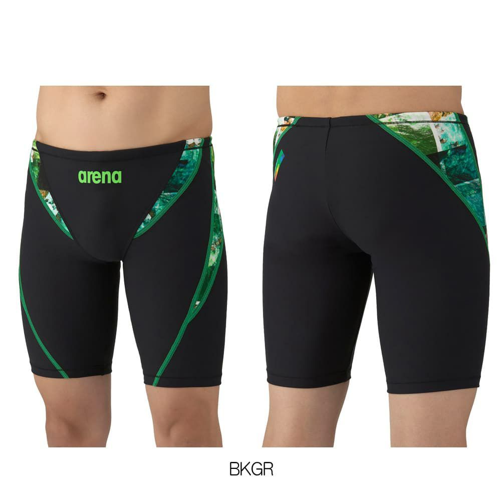 アリーナARENA競泳水着練習用水着メンズトレーニングスパッツハーフレッグタフスーツタフスキンE競泳練習水着2025年秋冬モデルAS5FWM12M