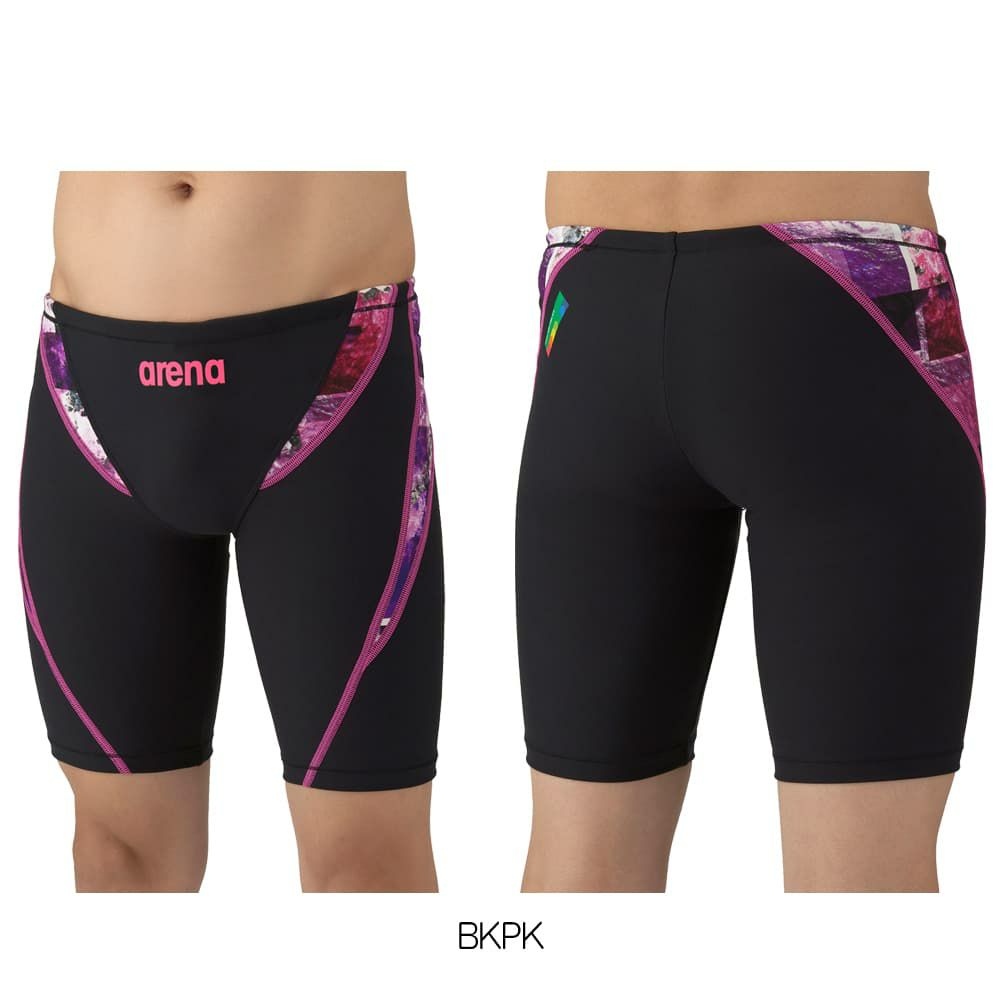 アリーナARENA競泳水着練習用水着メンズトレーニングスパッツハーフレッグタフスーツタフスキンE競泳練習水着2025年秋冬モデルAS5FWM12M