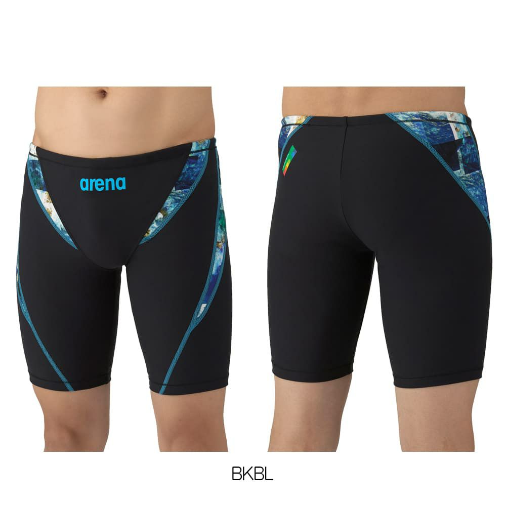 アリーナARENA競泳水着練習用水着メンズトレーニングスパッツハーフレッグタフスーツタフスキンE競泳練習水着2025年秋冬モデルAS5FWM12M