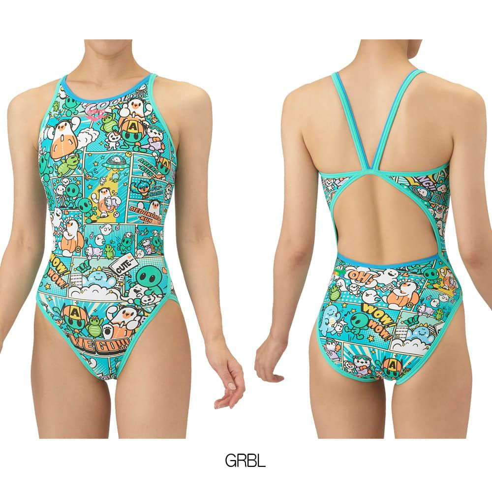 アリーナARENA競泳水着練習用水着レディーストレーニングワンピースオープンバックタフスーツアリーナ君タフスキンEP競泳練習水着2025年秋冬モデルAS5FWM13L