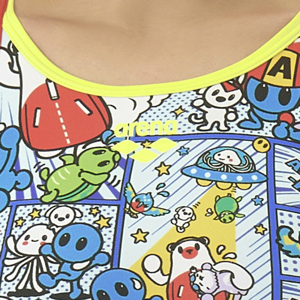 アリーナARENA競泳水着練習用水着レディーストレーニングワンピースオープンバックタフスーツアリーナ君タフスキンEP競泳練習水着2025年秋冬モデルAS5FWM13L