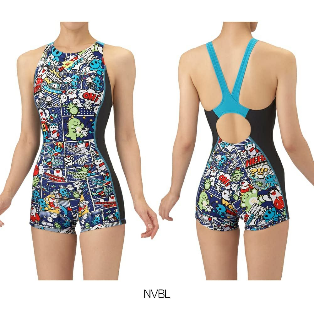 アリーナARENA競泳水着練習用水着レディーストレーニングワンピーススパッツオープンバックミドルレッグオールインワンタフスーツアリーナ君タフスキンE競泳練習水着2025年秋冬モデルAS5FWM15L