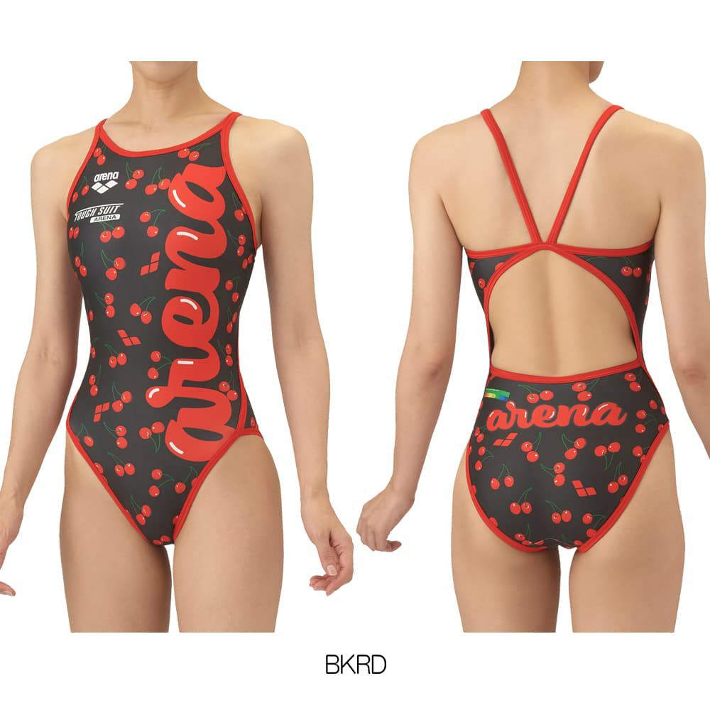 アリーナARENA競泳水着練習用水着レディーストレーニングワンピースオープンバックタフスーツタフスキンT2E競泳練習水着2025年秋冬モデルAS5FWM16L