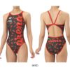 アリーナARENA競泳水着練習用水着レディーストレーニングワンピースオープンバックタフスーツタフスキンT2E競泳練習水着2025年秋冬モデルAS5FWM16L