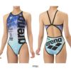 アリーナARENA競泳水着練習用水着レディーストレーニングワンピースオープンバックタフスーツタフスキンT2E競泳練習水着2025年秋冬モデルAS5FWM16L