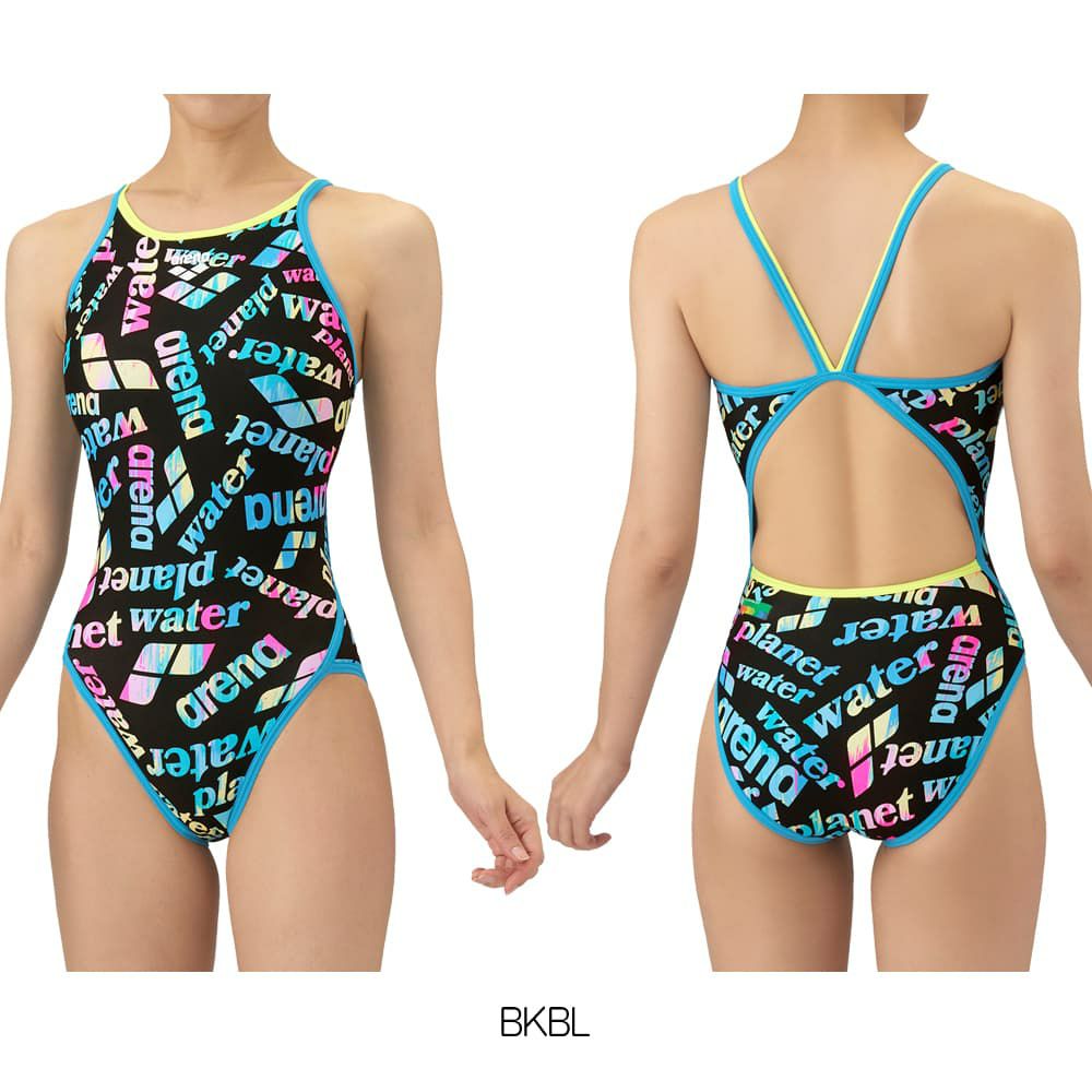 アリーナARENA競泳水着練習用水着レディーストレーニングワンピースオープンバックタフスーツタフスキンEP競泳練習水着2025年秋冬モデルAS5FWM18L