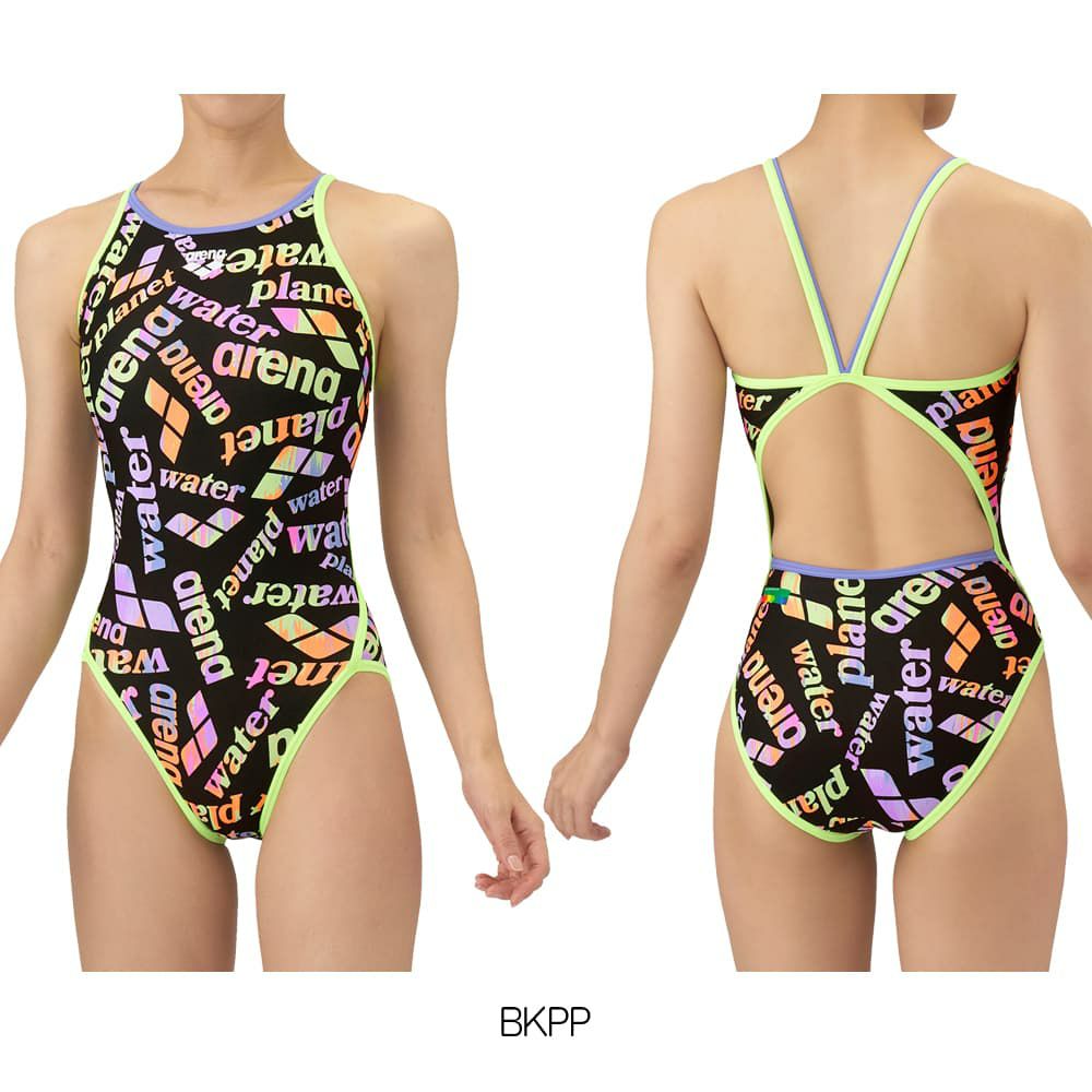 アリーナARENA競泳水着練習用水着レディーストレーニングワンピースオープンバックタフスーツタフスキンEP競泳練習水着2025年秋冬モデルAS5FWM18L