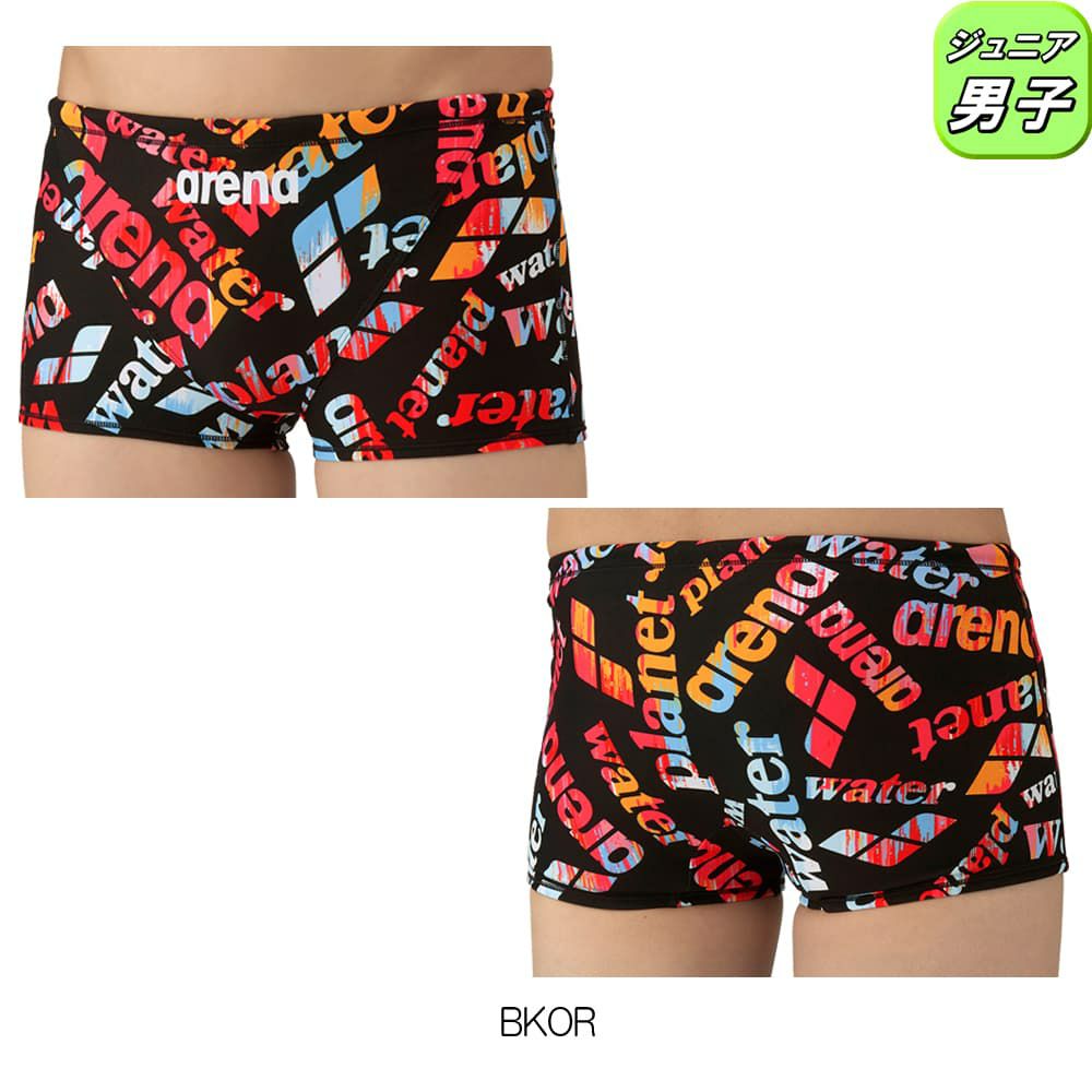 アリーナARENA競泳水着練習用水着ジュニア男子トレーニングスパッツショートレッグタフスーツタフスキンEP競泳練習水着2025年秋冬モデルAS5FWM19B