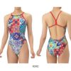 アリーナARENA競泳水着練習用水着レディーストレーニングワンピースオープンバックタフスーツタフスキンT2E競泳練習水着2025年秋冬モデルAS5FWM20L