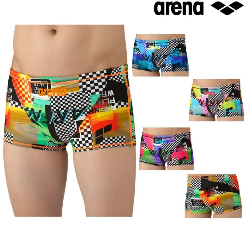 アリーナARENA競泳水着練習用水着メンズトレーニングスパッツショートレッグタフスーツタフスキンT2E競泳練習水着2025年秋冬モデルAS5FWM23M