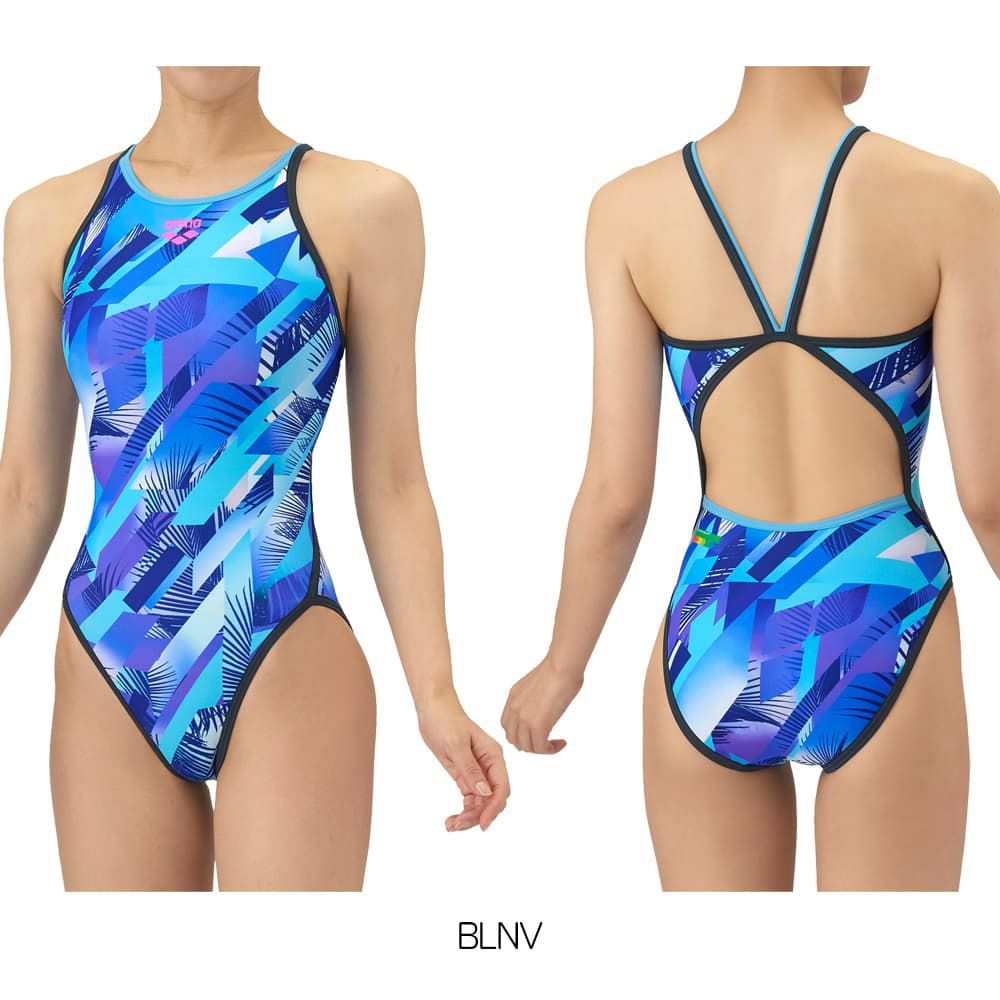 アリーナARENA競泳水着練習用水着レディーストレーニングワンピースオープンバックタフスーツタフスキンEP競泳練習水着2025年秋冬モデルAS5FWM25L