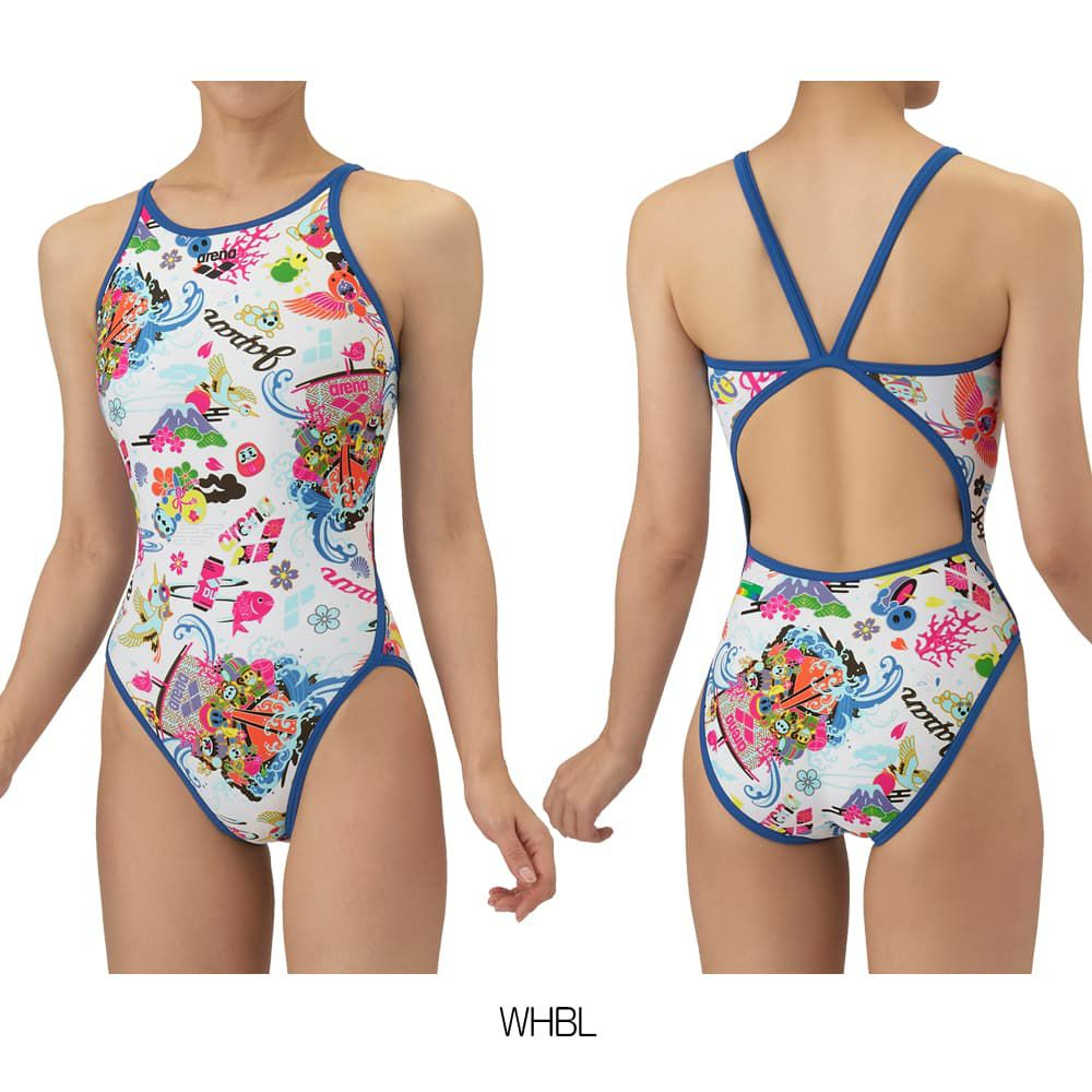 アリーナARENA競泳水着練習用水着レディーストレーニングワンピースオープンバックタフスーツアリーナ君タフスキンEP競泳練習水着2025年秋冬モデルAS5FWM28L