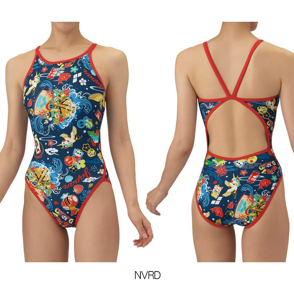 アリーナARENA競泳水着練習用水着レディーストレーニングワンピースオープンバックタフスーツアリーナ君タフスキンEP競泳練習水着2025年秋冬モデルAS5FWM28L