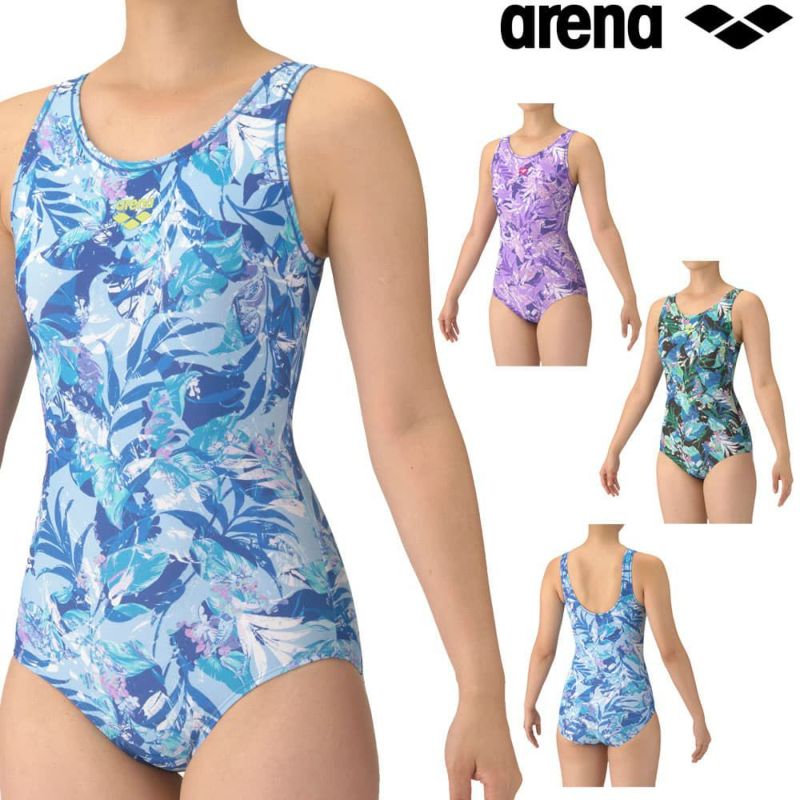 アリーナARENAフィットネス水着レディースフィットネスワンピースUバック差し込みパッドパッド付き2025年秋冬モデルAS5FWF20L