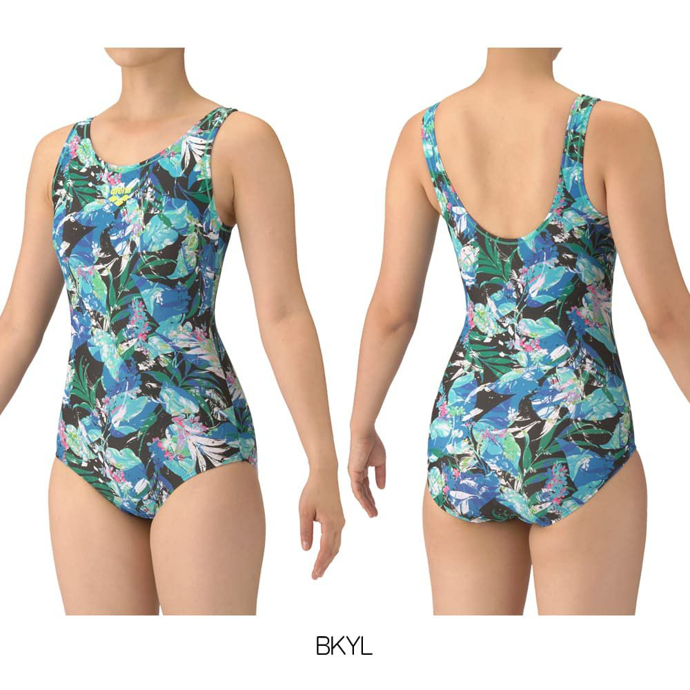 アリーナARENAフィットネス水着レディースフィットネスワンピースUバック差し込みパッドパッド付き2025年秋冬モデルAS5FWF20L