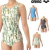 アリーナARENAフィットネス水着レディースフィットネスワンピースUバック差し込みパッドパッド付き2025年秋冬モデルAS5FWF21L