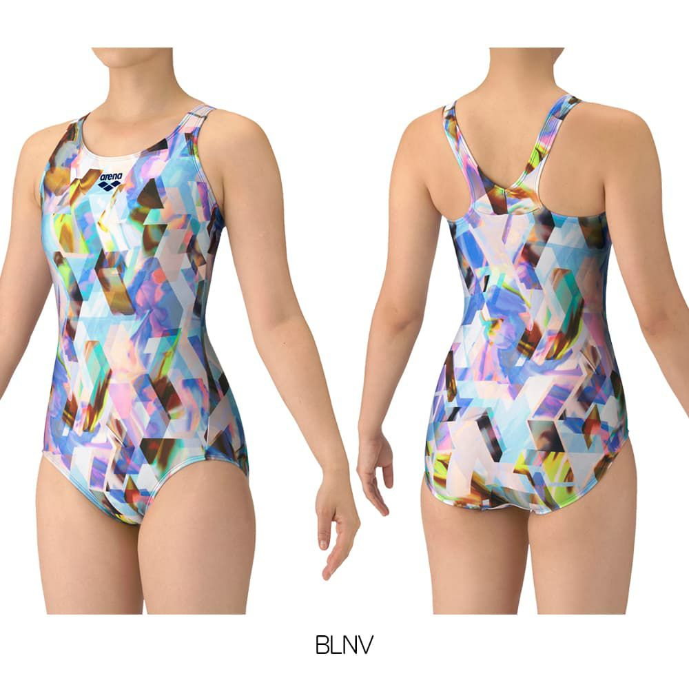 アリーナARENAフィットネス水着レディースフィットネスワンピースYバック差し込みパッドパッド付き2025年秋冬モデルAS5FWF22L