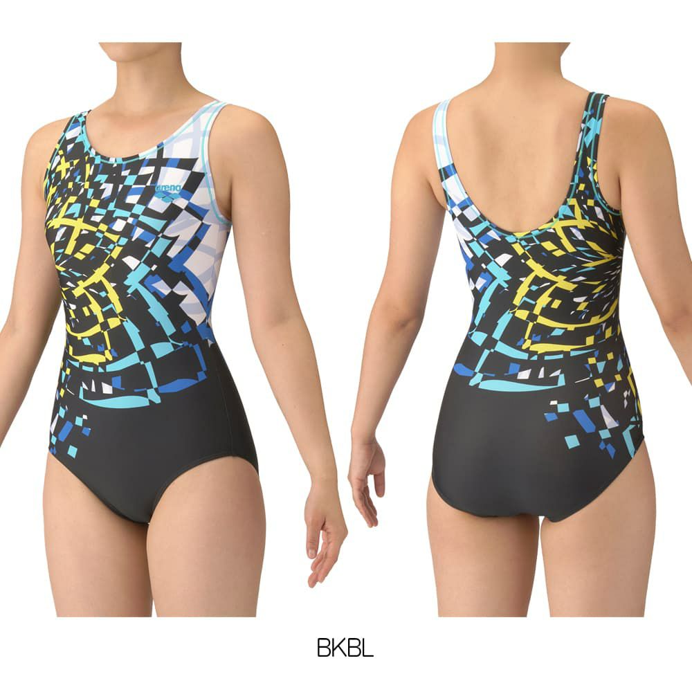 アリーナARENAフィットネス水着レディースフィットネスワンピースUバック差し込みパッドパッド付き2025年秋冬モデルAS5FWF23L