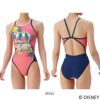 アリーナARENA競泳水着練習用水着レディーストレーニングワンピースオープンバックディズニー“ドナルド・ダック”“ヒューイ・デューイ・ルーイ”タフスーツ競泳練習水着2025年秋冬モデルAS5FWM52L