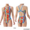 アリーナARENA競泳水着練習用水着レディーストレーニングワンピースオープンバックディズニー“ドナルド・ダック”“ヒューイ・デューイ・ルーイ”タフスーツ競泳練習水着2025年秋冬モデルAS5FWM53L