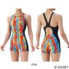 アリーナARENA競泳水着練習用水着レディーストレーニングワンピーススパッツオープンバックミドルレッグオールインワンディズニー“ドナルド・ダック”“ヒューイ・デューイ・ルーイ”タフスーツ競泳練習水着2025年秋冬モデルAS5FWM54L