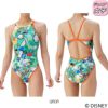アリーナARENA競泳水着練習用水着ジュニア女子トレーニングワンピースオープンバックディズニー“ベイマックス”タフスーツ競泳練習水着2025年秋冬モデルAS5FWM56G