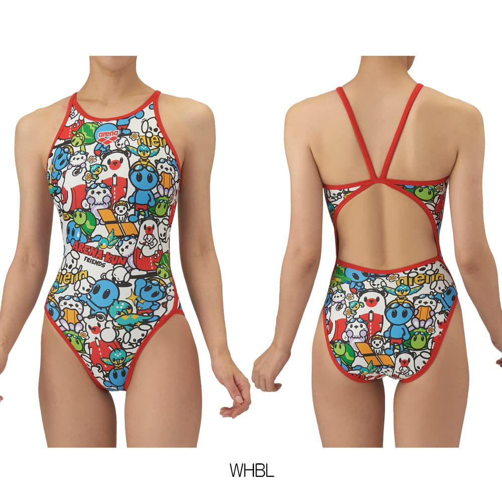 アリーナARENA競泳水着練習用水着レディーストレーニングワンピースオープンバックタフスーツアリーナ君タフスキンT2E競泳練習水着2025年秋冬モデルAS5FWM40L