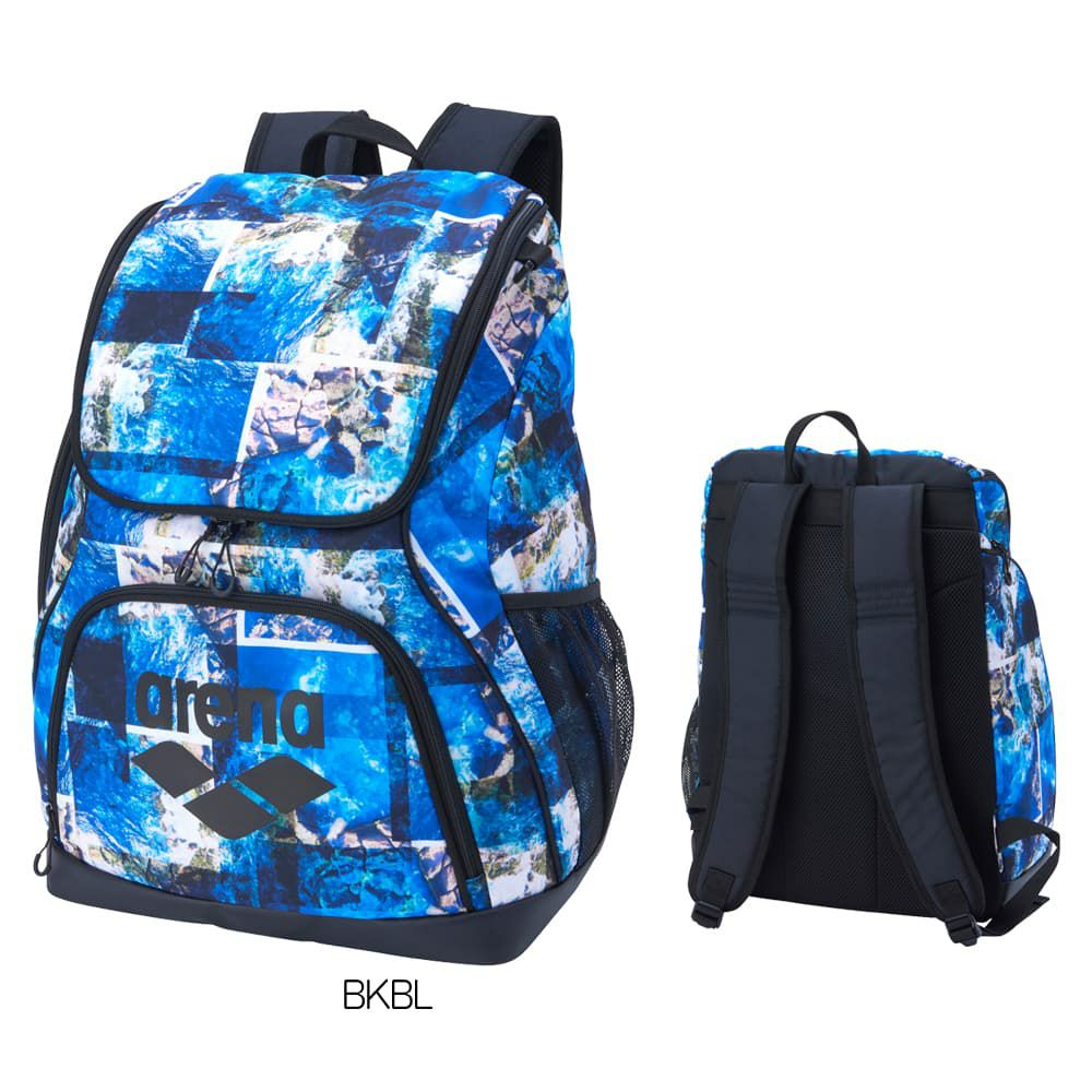 アリーナARENA水泳バックパック総柄2025年秋冬モデルAS5FBP31U