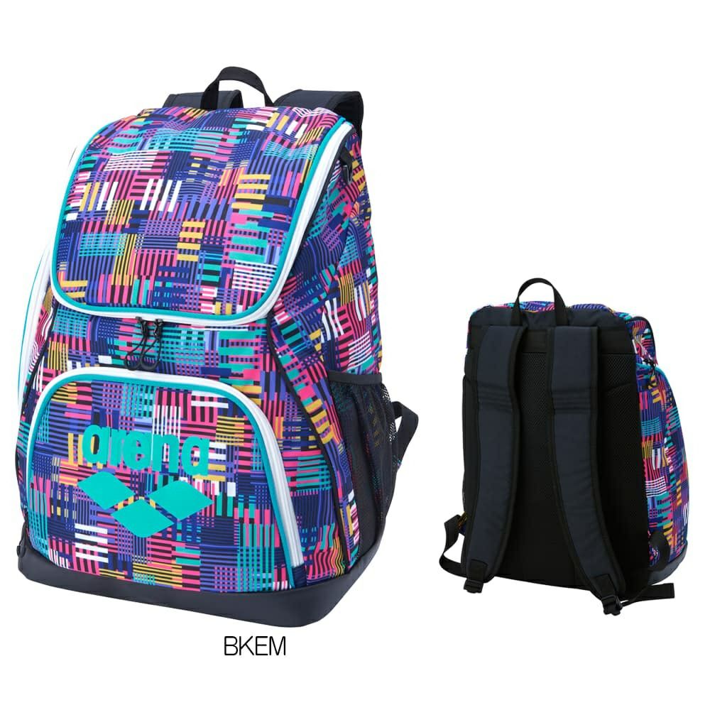 アリーナARENA水泳バックパック総柄2025年秋冬モデルAS5FBP31U