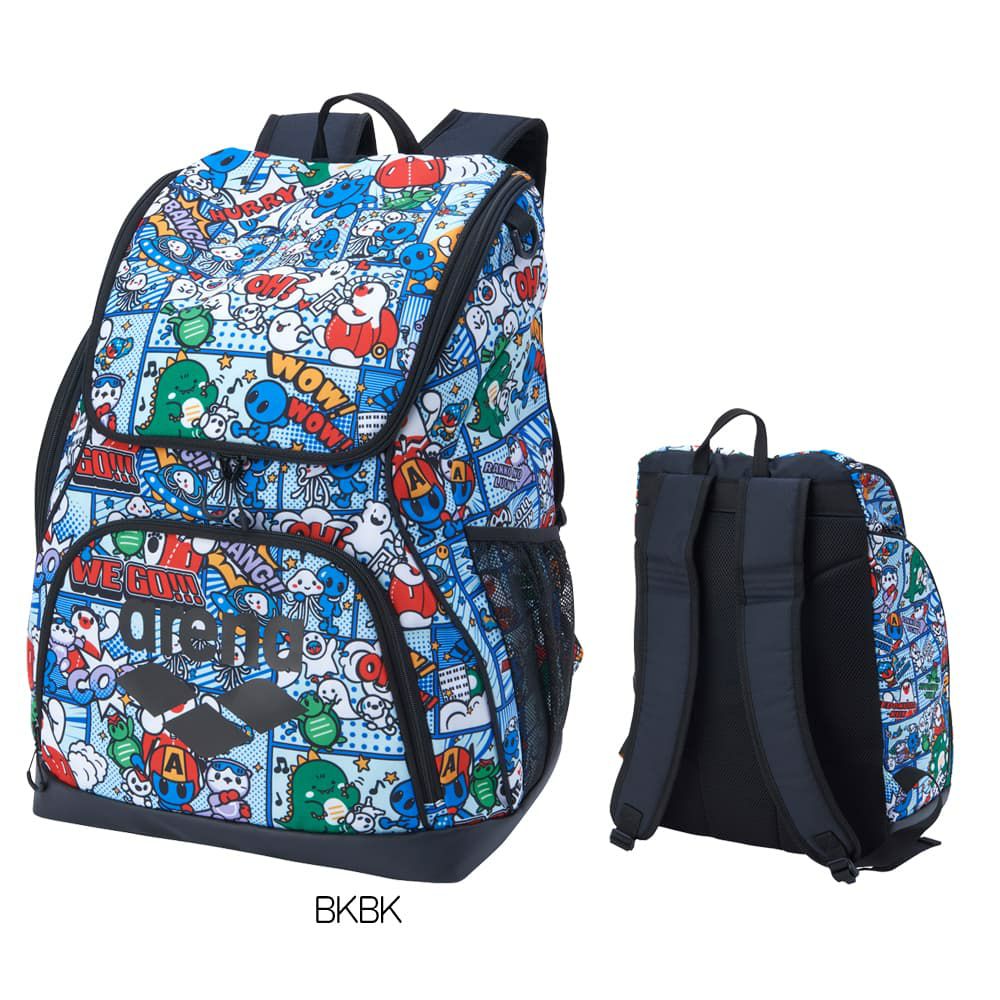 アリーナARENA水泳バックパック総柄2025年秋冬モデルAS5FBP31U