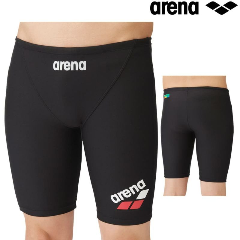 アリーナARENA競泳水着メンズ練習用トレーニングスパッツハーフレッグタフスキンT2E競泳練習水着2024年春夏モデルSAR-4105